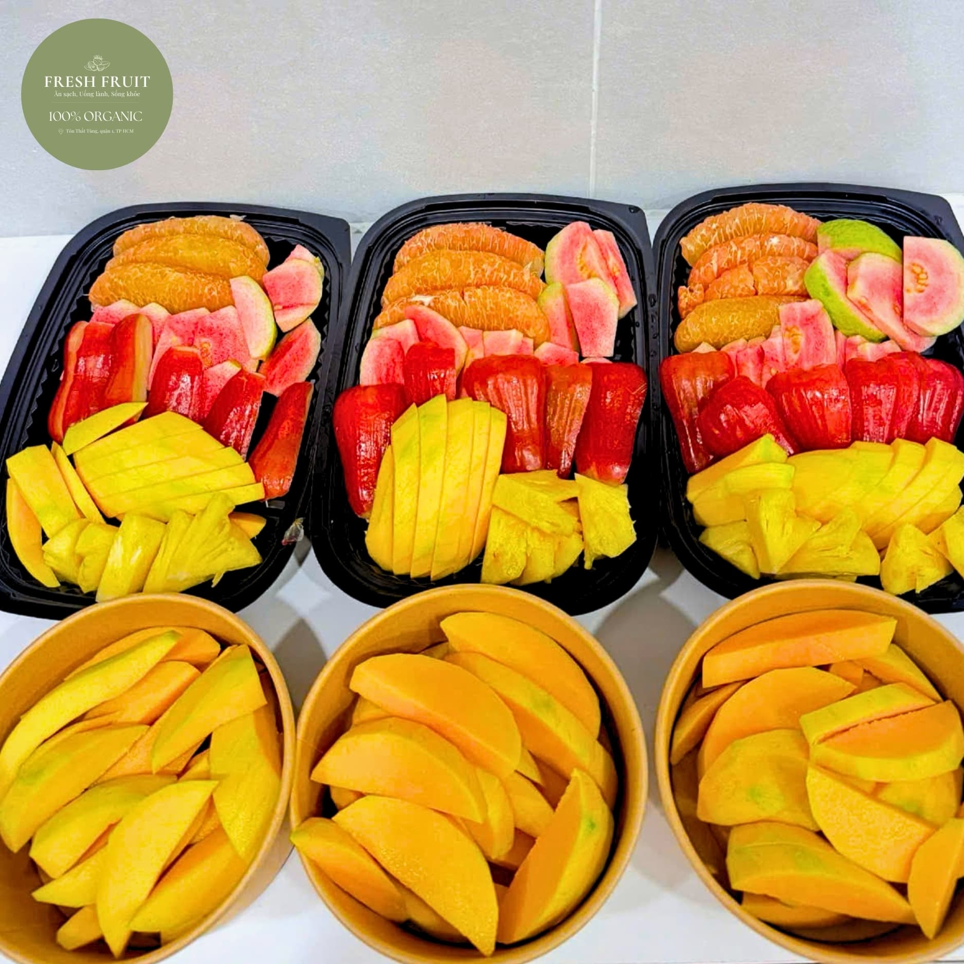 Hình ảnh Fresh Fruit - Trái Cây Gọt Sẵn, Trái Cây Tươi & Nước Ép Healthy - Tôn Thất Tùng