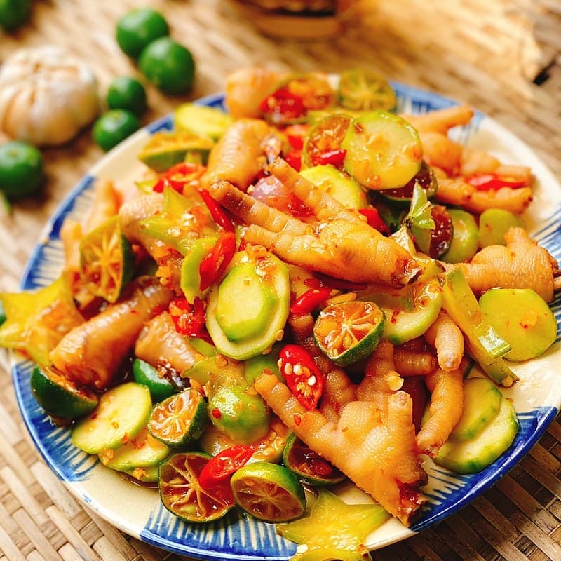 Hình ảnh Trang Tâm Food - Chân Gà Sốt Thái Xoài Sả Tắc - Minh Khai