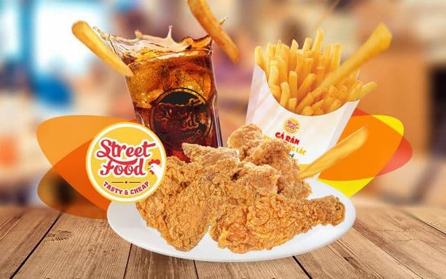 Hình ảnh Street Food - Gà Rán & Pizza - Chiến Lược 