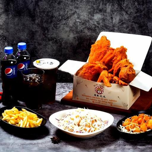 Hình ảnh Set 415k - 2 Lườn - 2 Đùi - 2 Cánh - 2 Khoai Tây - 2 Salad Mayo - 1 Trứng Cút - 4 Trà Nguyên Vị Hoặc 4 Coca