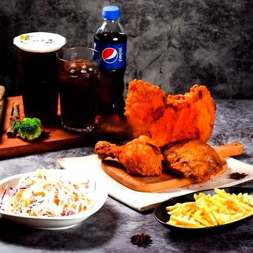 Hình ảnh Set 335k - Lườn - 2 Cánh - 2 Đùi - 2 Gà Miếng - 1 Salad Mayo - 1 Trứng Cút - 3 Trà Nguyên Vị Hoặc 3 Coca