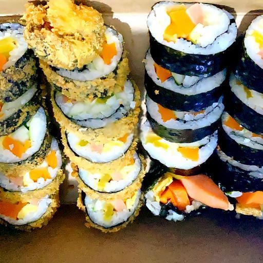 Hình ảnh Combo Kimbap truyền thống Kimbap chiên