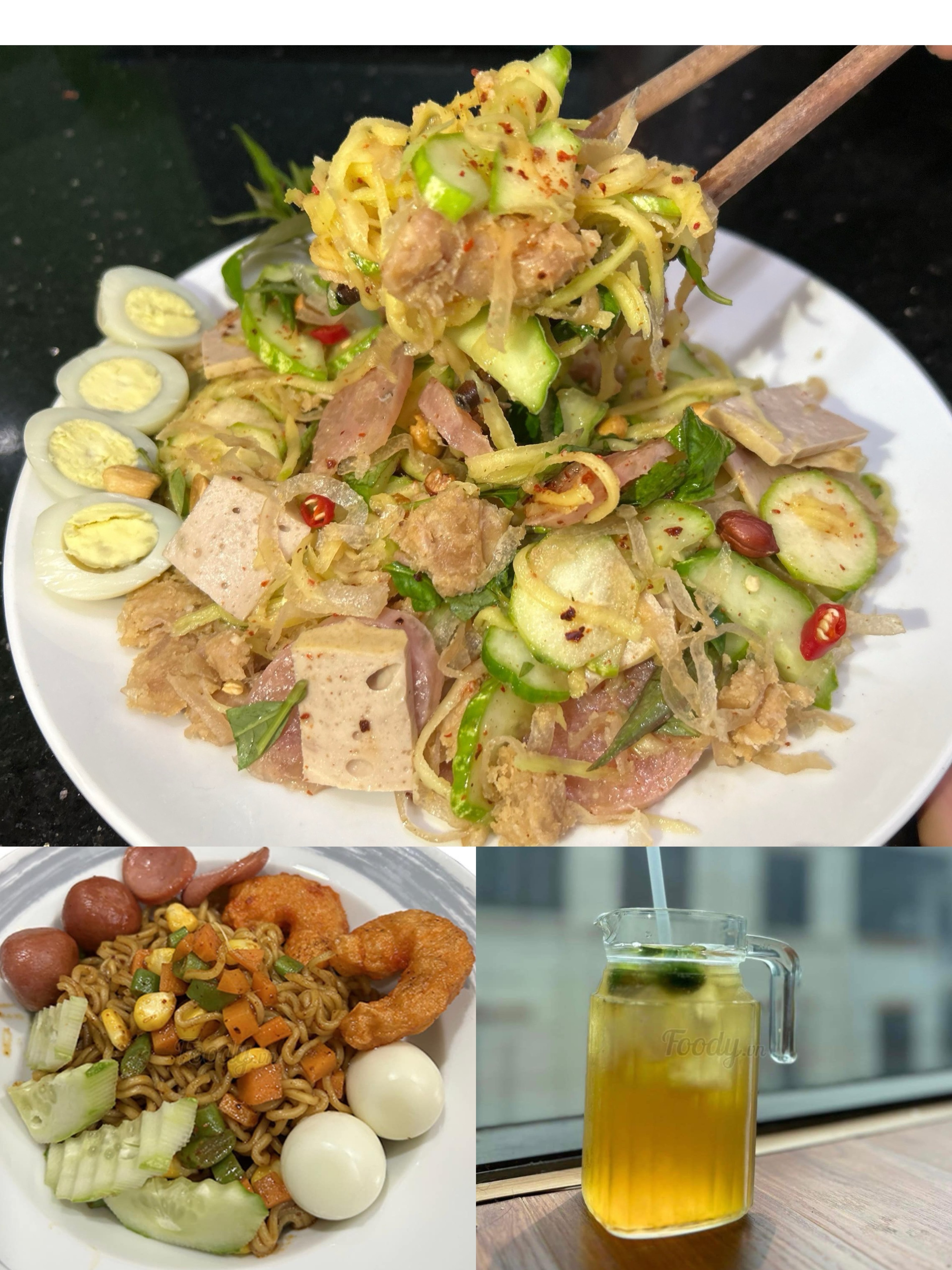 Hình ảnh Combo 3 ( Tré Trộn đặc biệt + Mì Trộn + Trà Tắc/Chanh - tặng Phồng tôm )