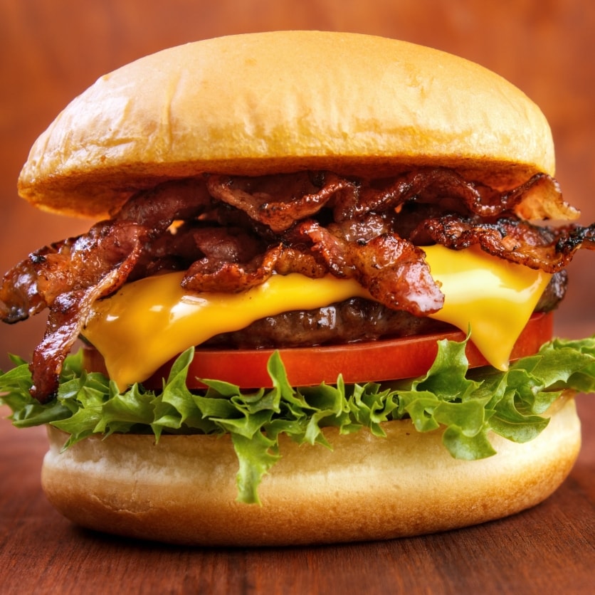 Hình ảnh Humburger bò - bacon