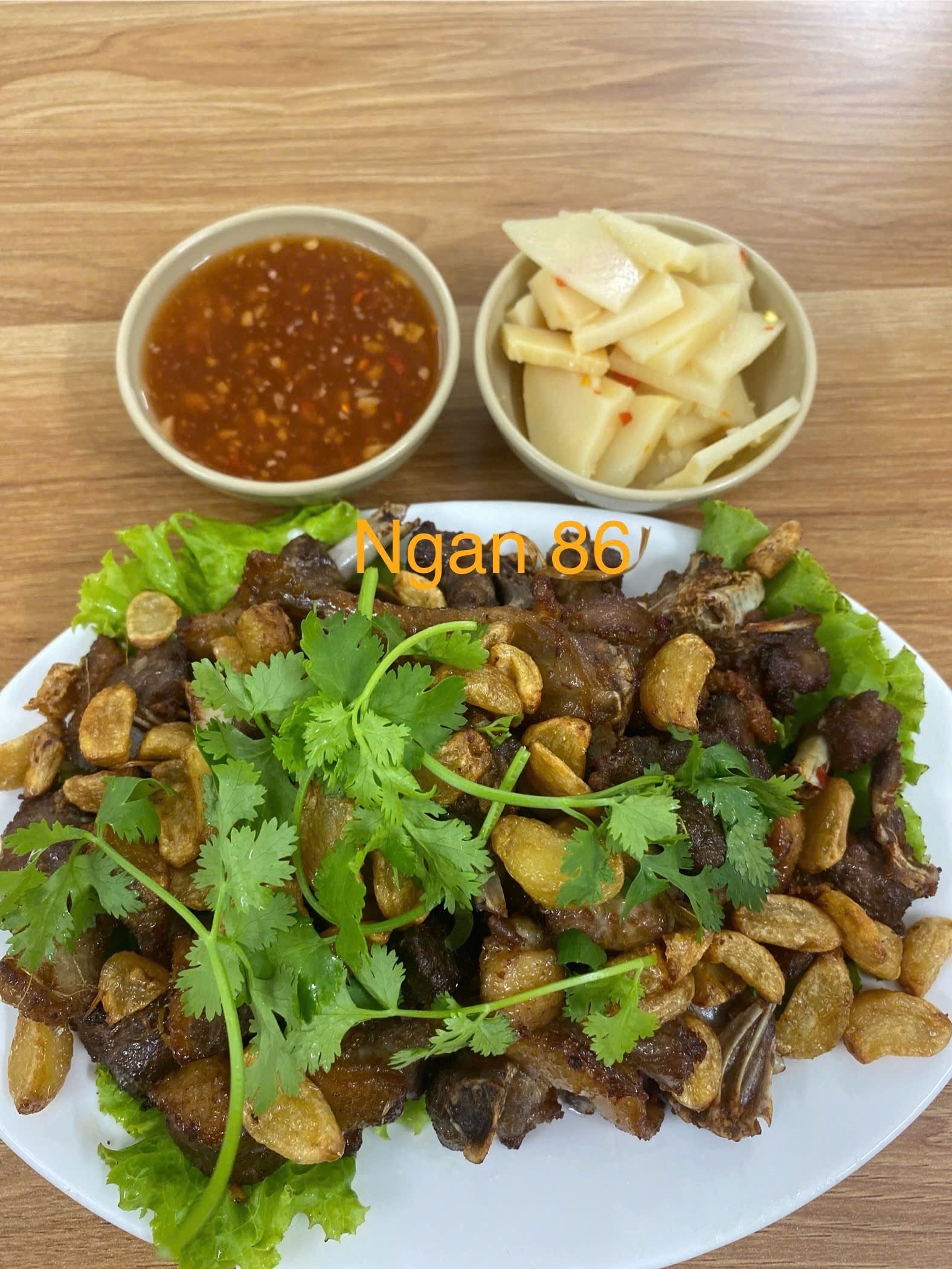 Hình ảnh  Ngan cháy tỏi size lớn 