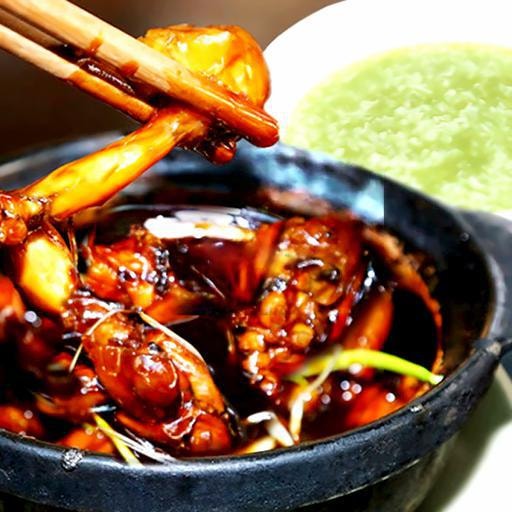 Hình ảnh Cháo hương tỏi - Ếch kho Singapore 1 con 