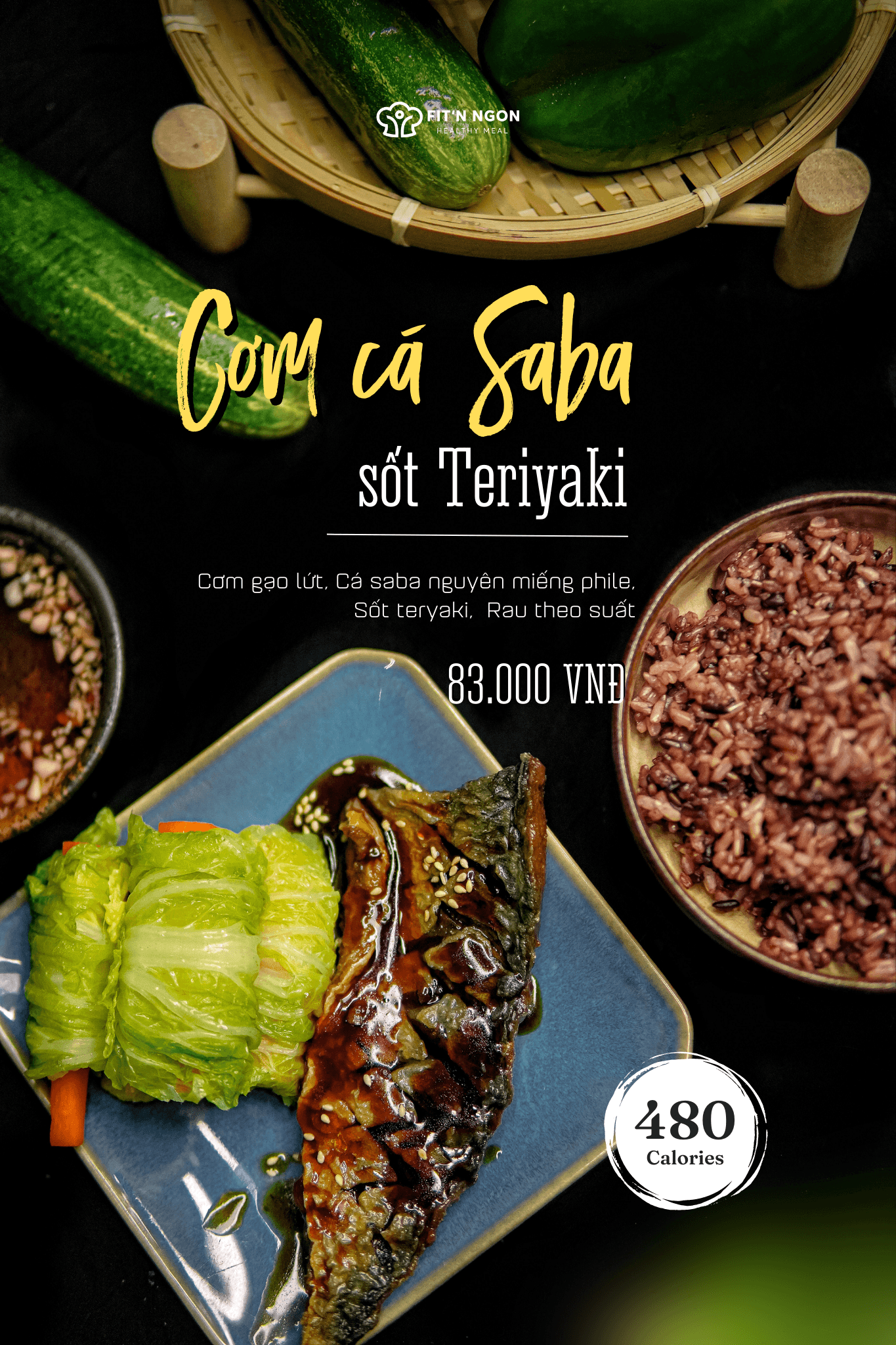 Hình ảnh Cơm Cá Saba Sốt Tiêu Xanh