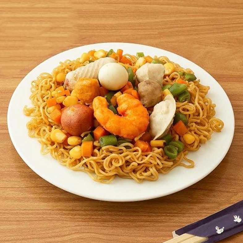 Hình ảnh Combo Mì Trộn Thập Cẩm Nhiều Mì + Coca