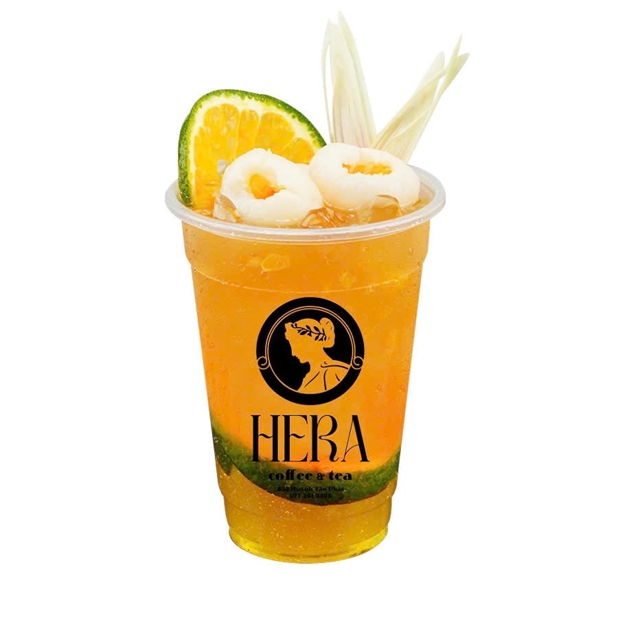 Hình ảnh Trà vải cam sả hạt chia