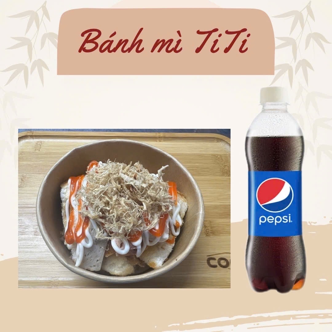 Hình ảnh 1 Bánh Mì Cắt + 1 Pepsi