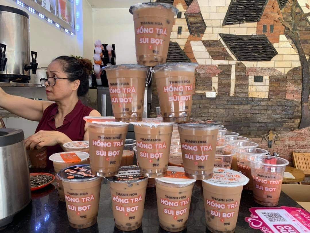 Hình ảnh trà sữa chanh dây