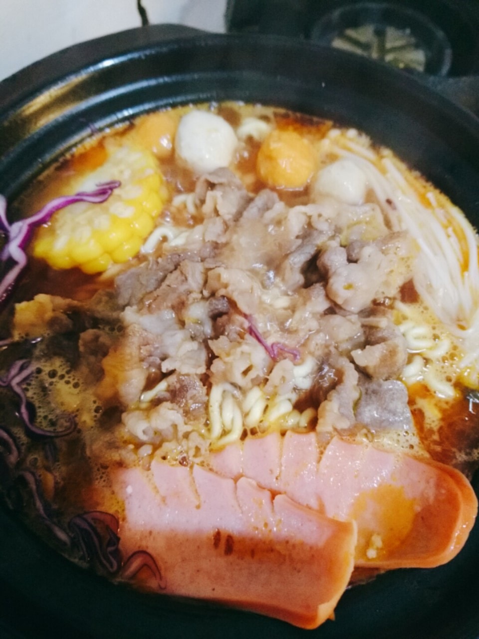 Hình ảnh Combo Mì Cay Bò + 1 Trà Chanh
