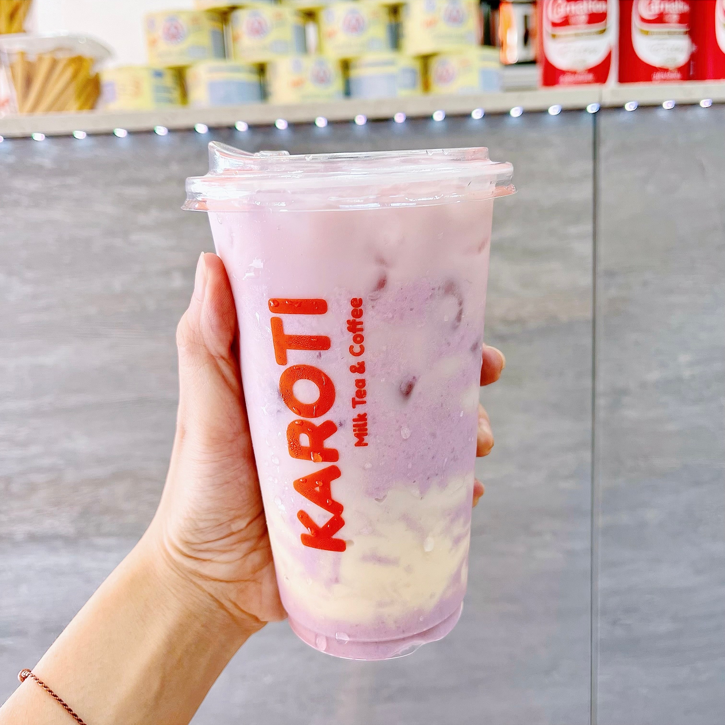 Hình ảnh Latte Khoai môn tươi