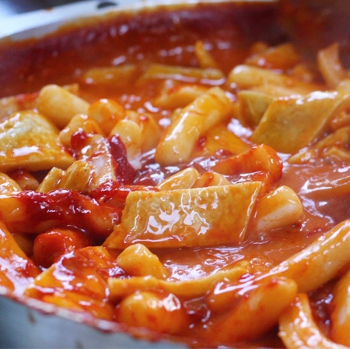 Hình ảnh Tokbokki sốt chả cá Hàn