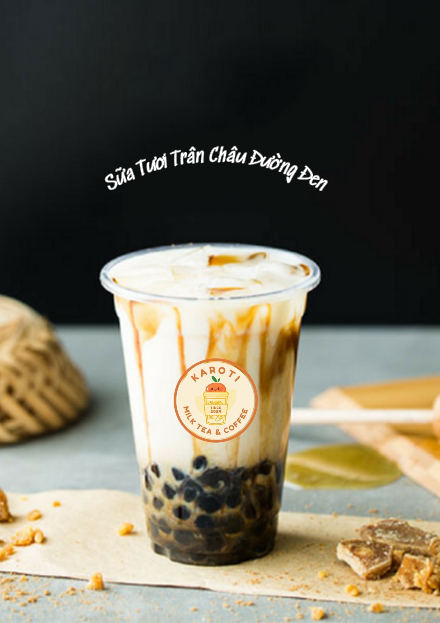 Hình ảnh Sữa Tươi Trân Châu Đường Đen