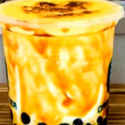 Hình ảnh Đường Đen Sữa Tươi Kem Trứng Dừa Nướng