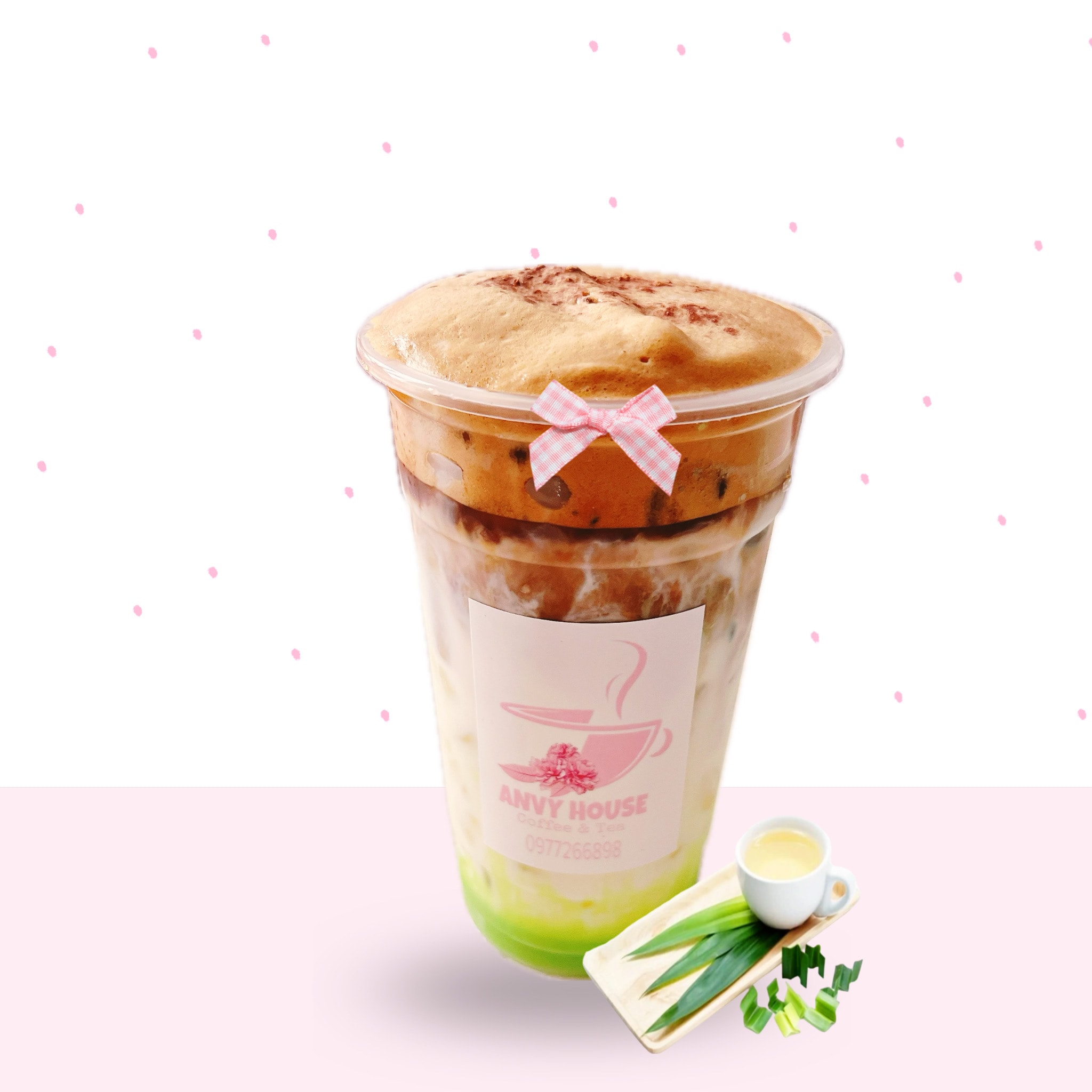 Hình ảnh Cafe Sữa Tươi Sâm Dứa 500ml
