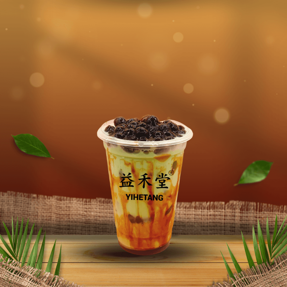 Hình ảnh Matcha Trân Châu Đường Đen Yihetang