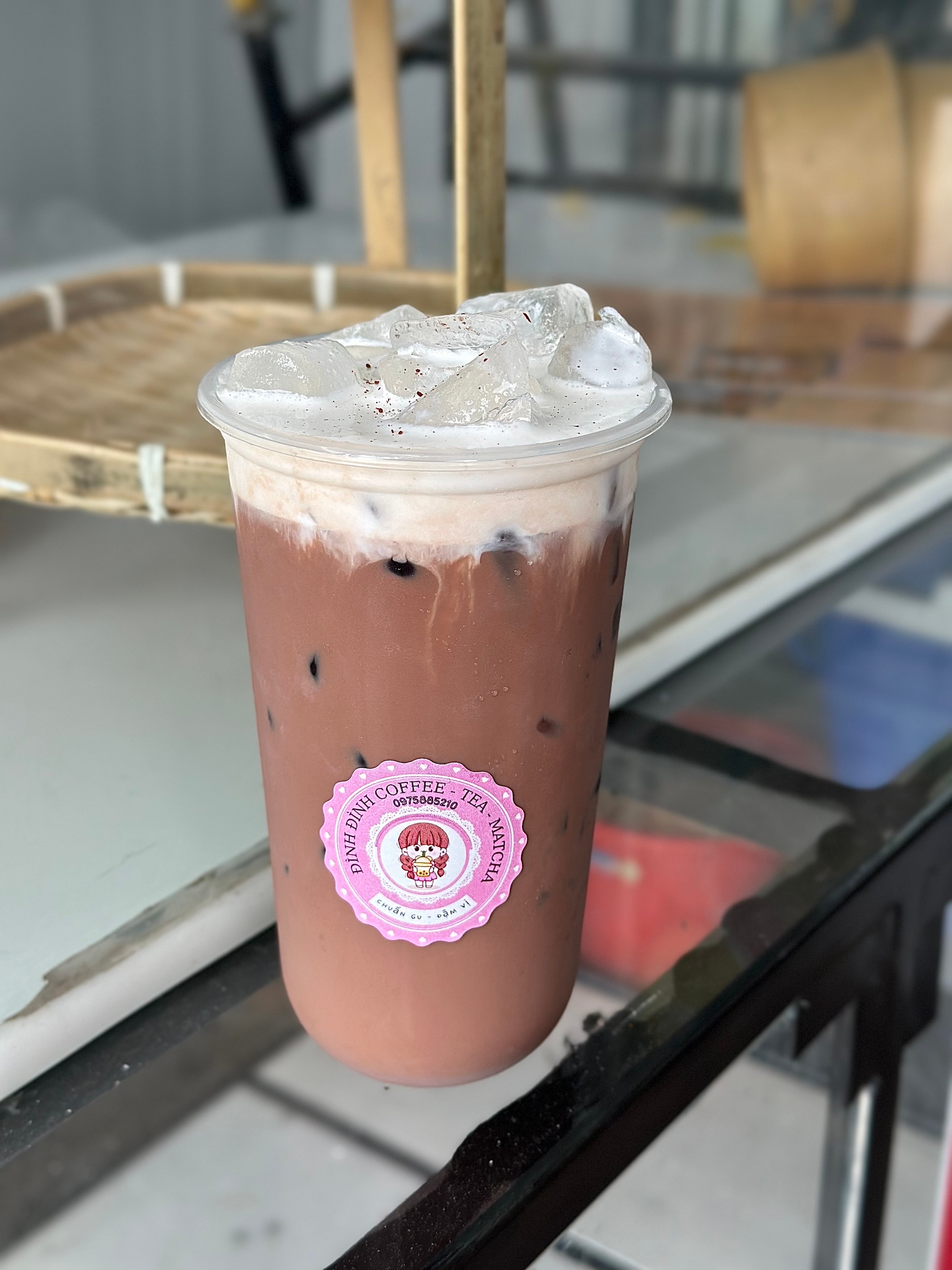 Hình ảnh sữa hạt socola kem chesse