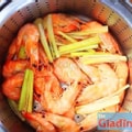 Hình ảnh tôm hấp thái 3con 