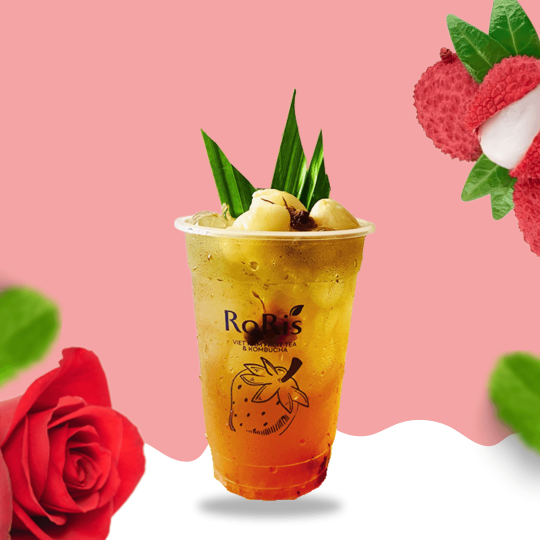 Hình ảnh Trà Vải Hoa Hồng