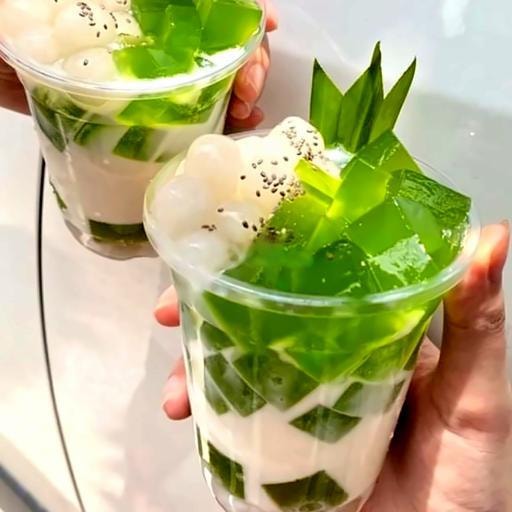 Hình ảnh Sữa chua nha đam thạch lá nếp