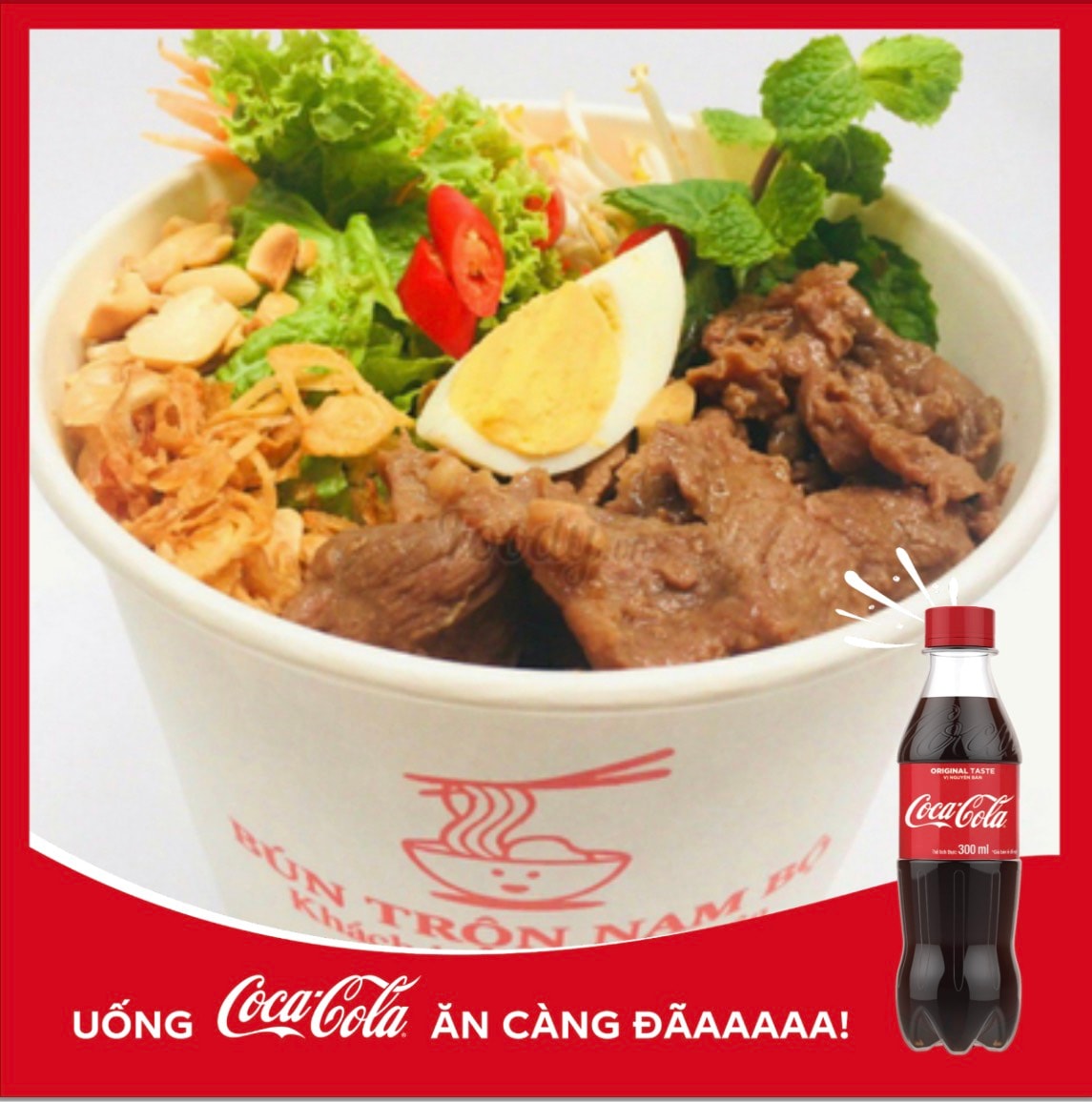 Hình ảnh Bún Trộn Nam Bộ + Coca