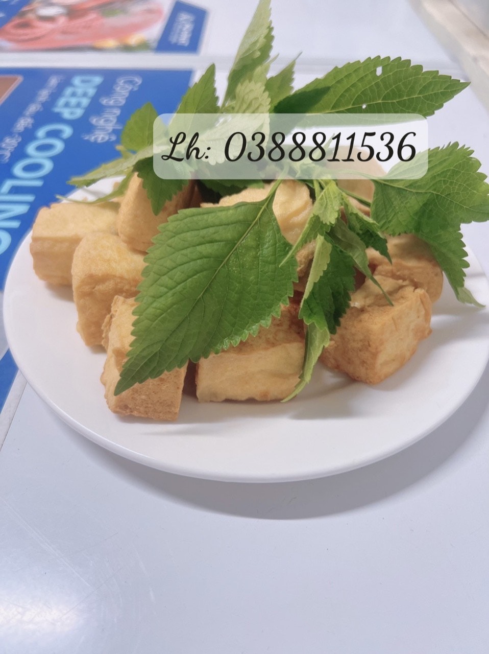 Hình ảnh Đậu rán giòn chấm mắm tôm