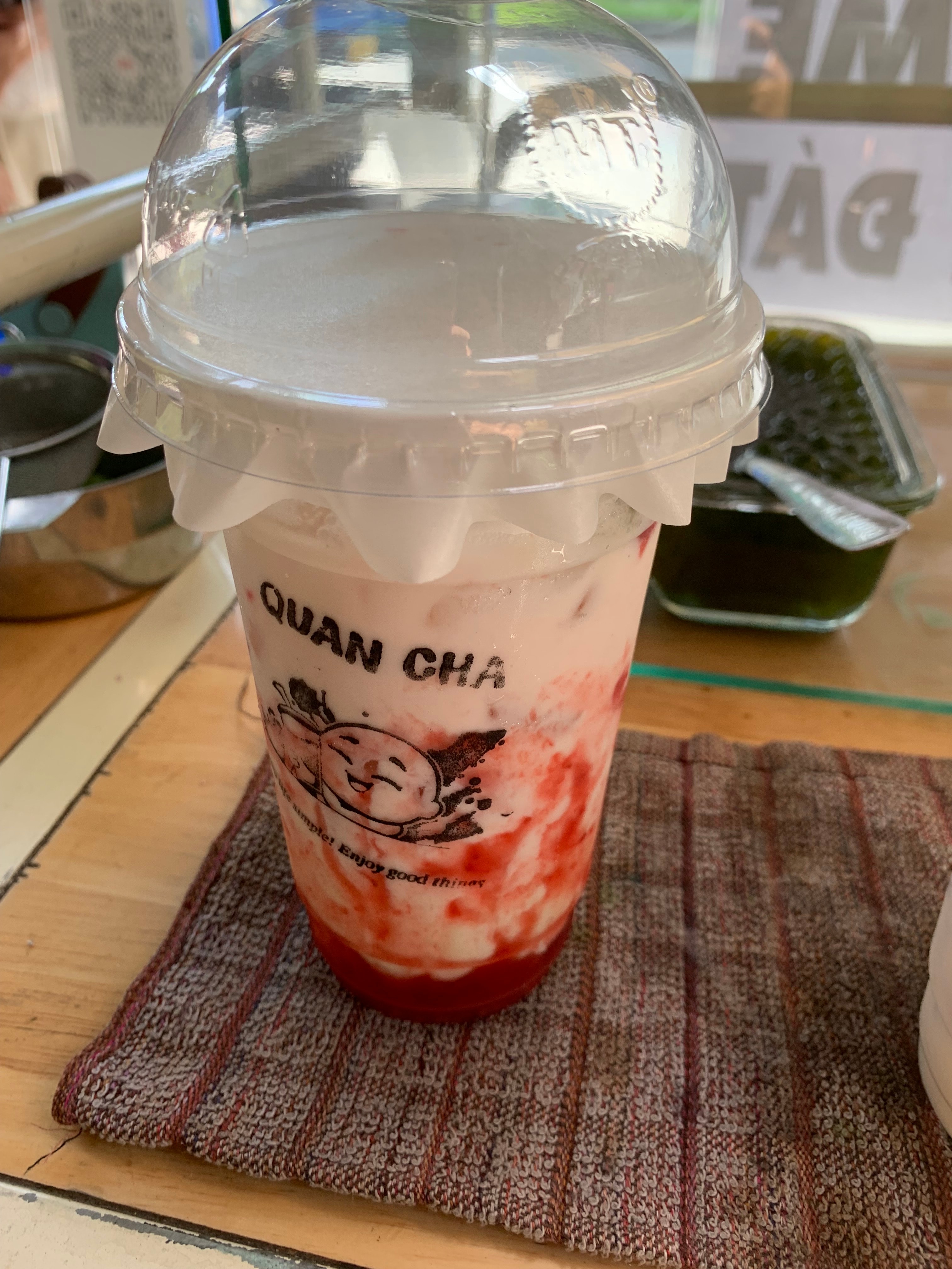 Hình ảnh Latte Việt Quất 