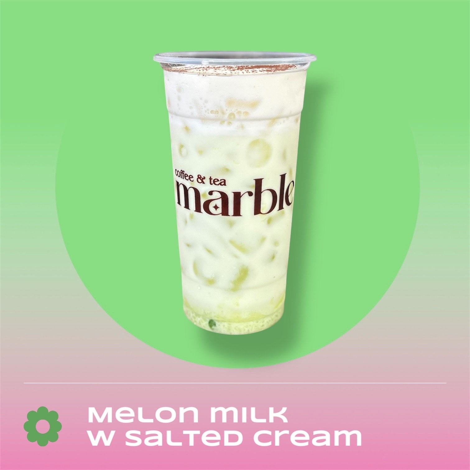 Hình ảnh Latte dưa lưới kem muối
