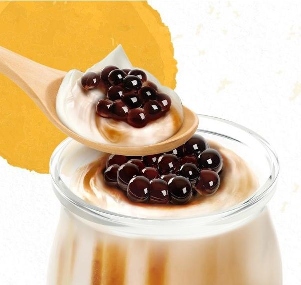 Hình ảnh Sữa chua trân châu hoàng kim đường đen