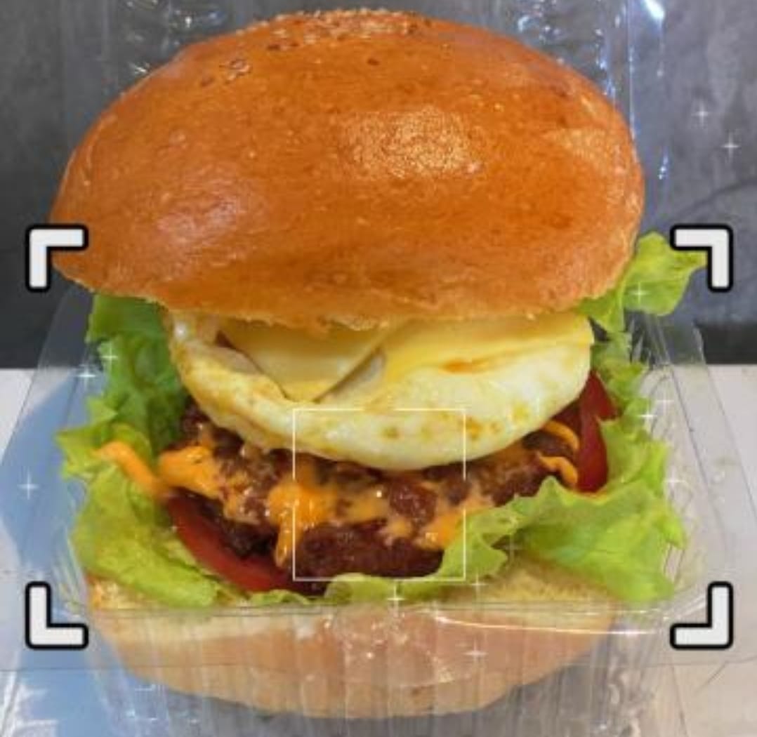 Hình ảnh Hamburger bò 2 tầng - 1 trứng