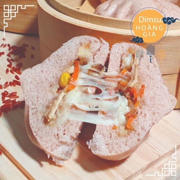 Hình ảnh Bánh Bao Gạo Lức Gà Xé Phô Mai/Chicken Cheese Brown Rice Pau - 02 Bánh