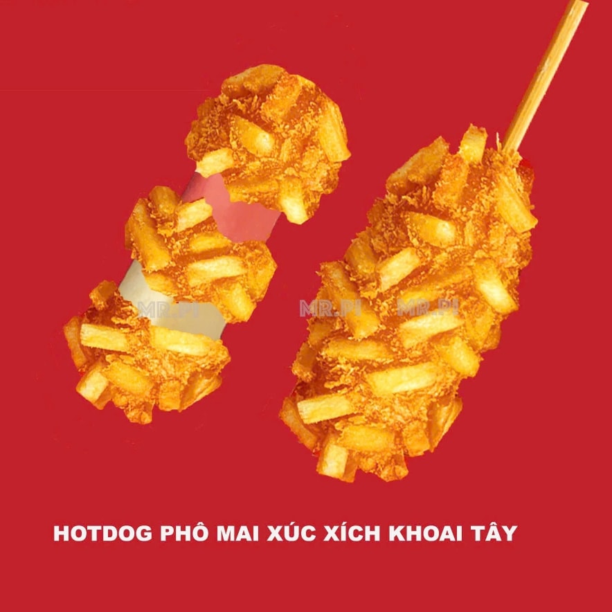 Hình ảnh Hotdog phomai khoai tây