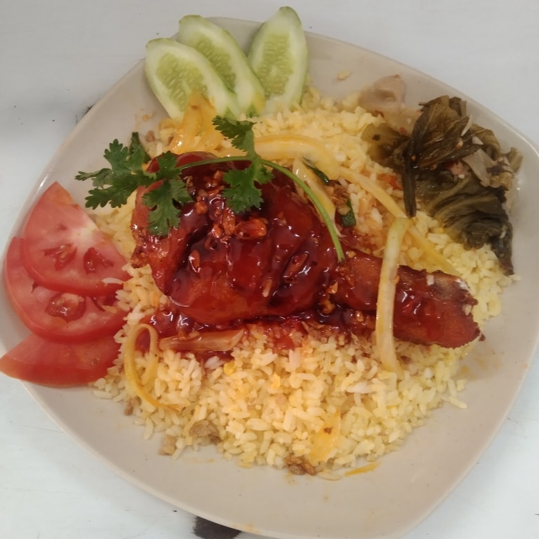 Hình ảnh Cơm Gà Sốt Me (Đùi Nhỏ) 