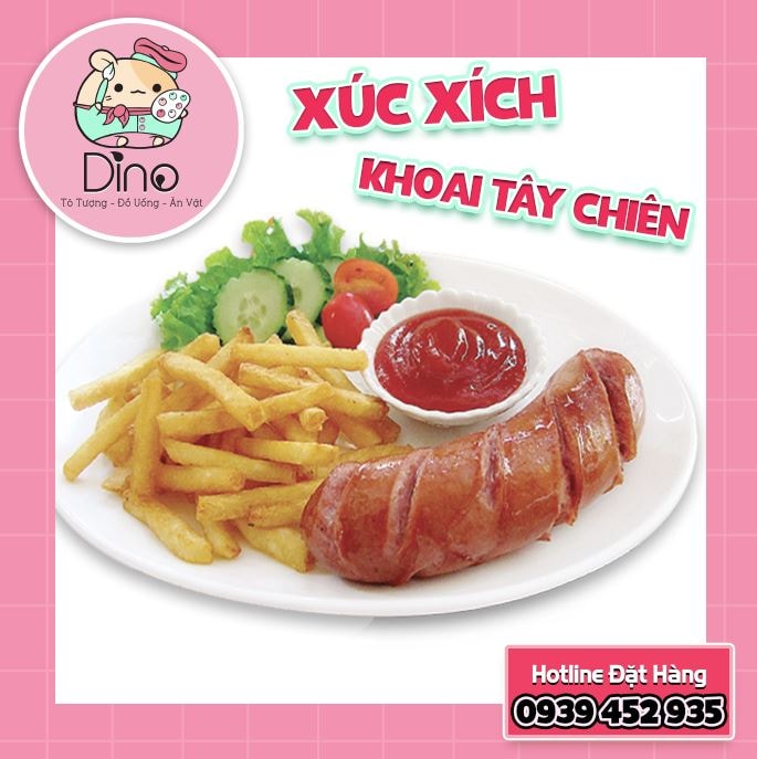 Hình ảnh Xúc Xích + Khoai Tây Chiên