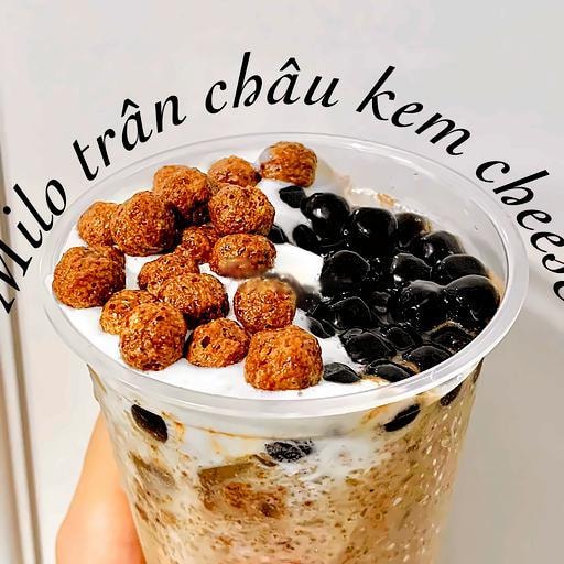 Hình ảnh Milo Trân Châu Đường Đen Kem Cheese