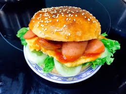 Hình ảnh Hamburger Xúc Xích