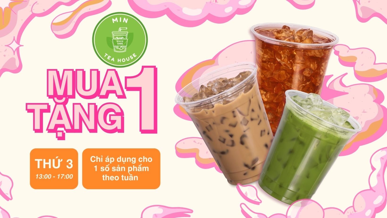 Hình ảnh COMBO Trà Sữa Truyền Thống(M) + Thái Xanh(M)