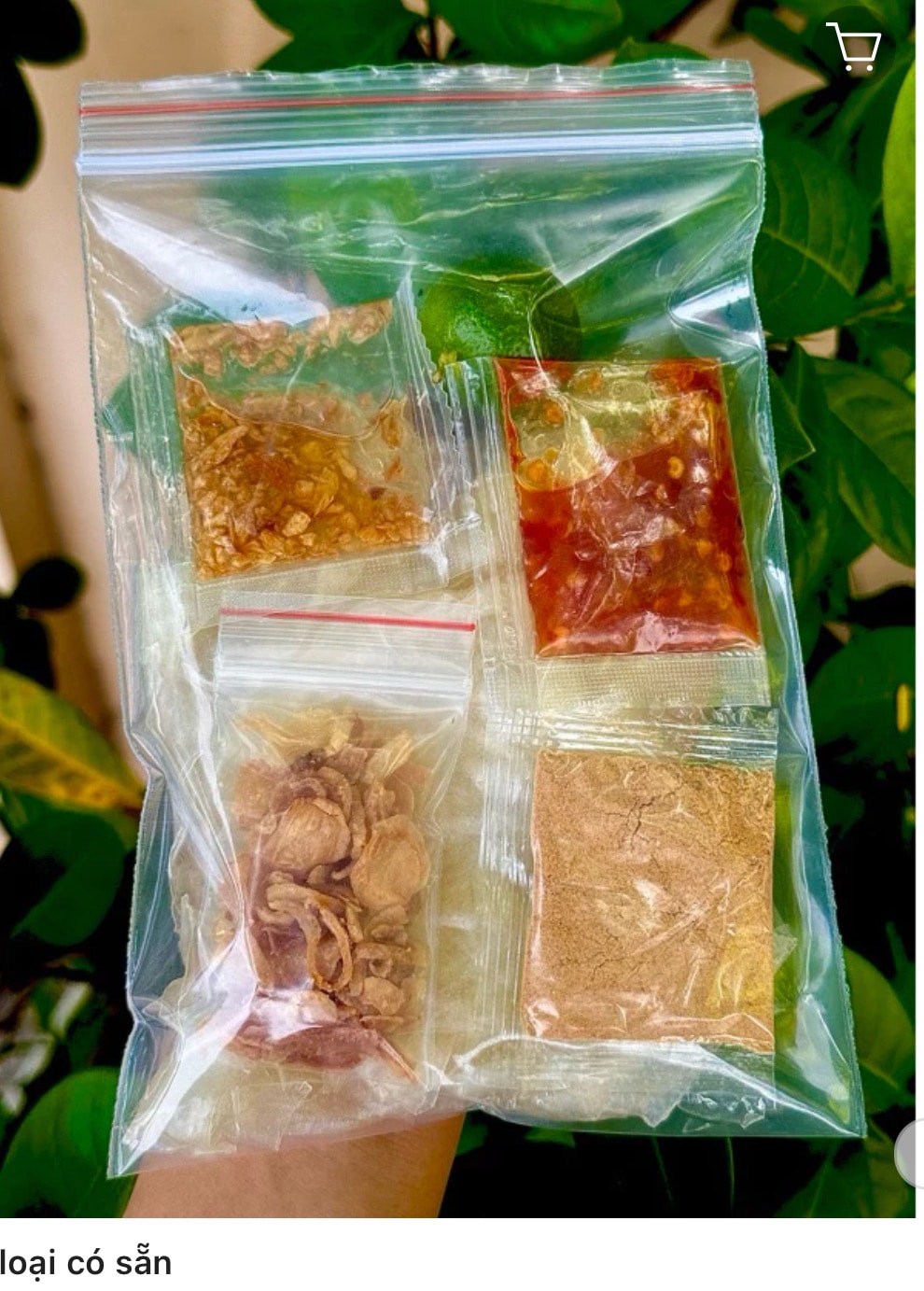 Hình ảnh phơi sương trộn sa tế tốp mỡ gói