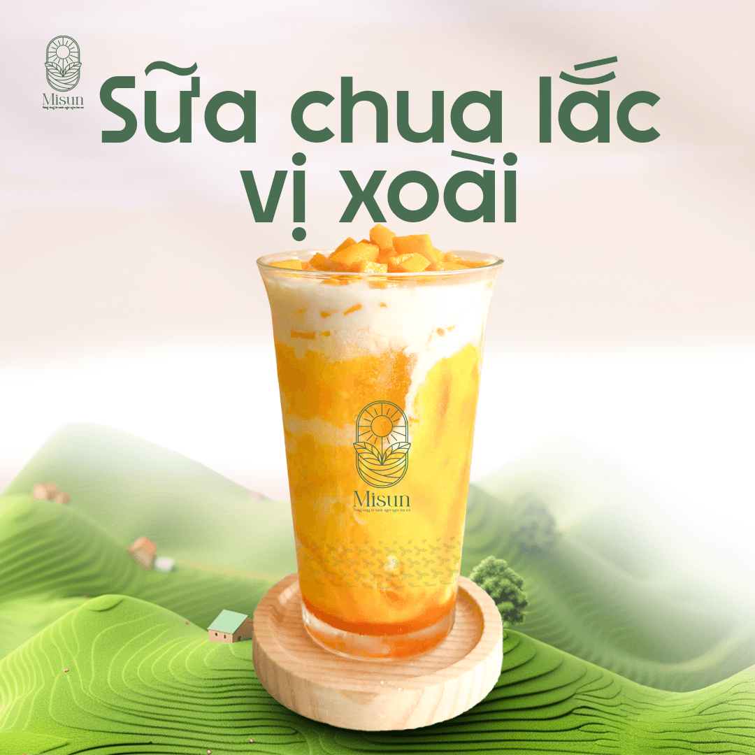 Hình ảnh Sữa chua lắc xoài
