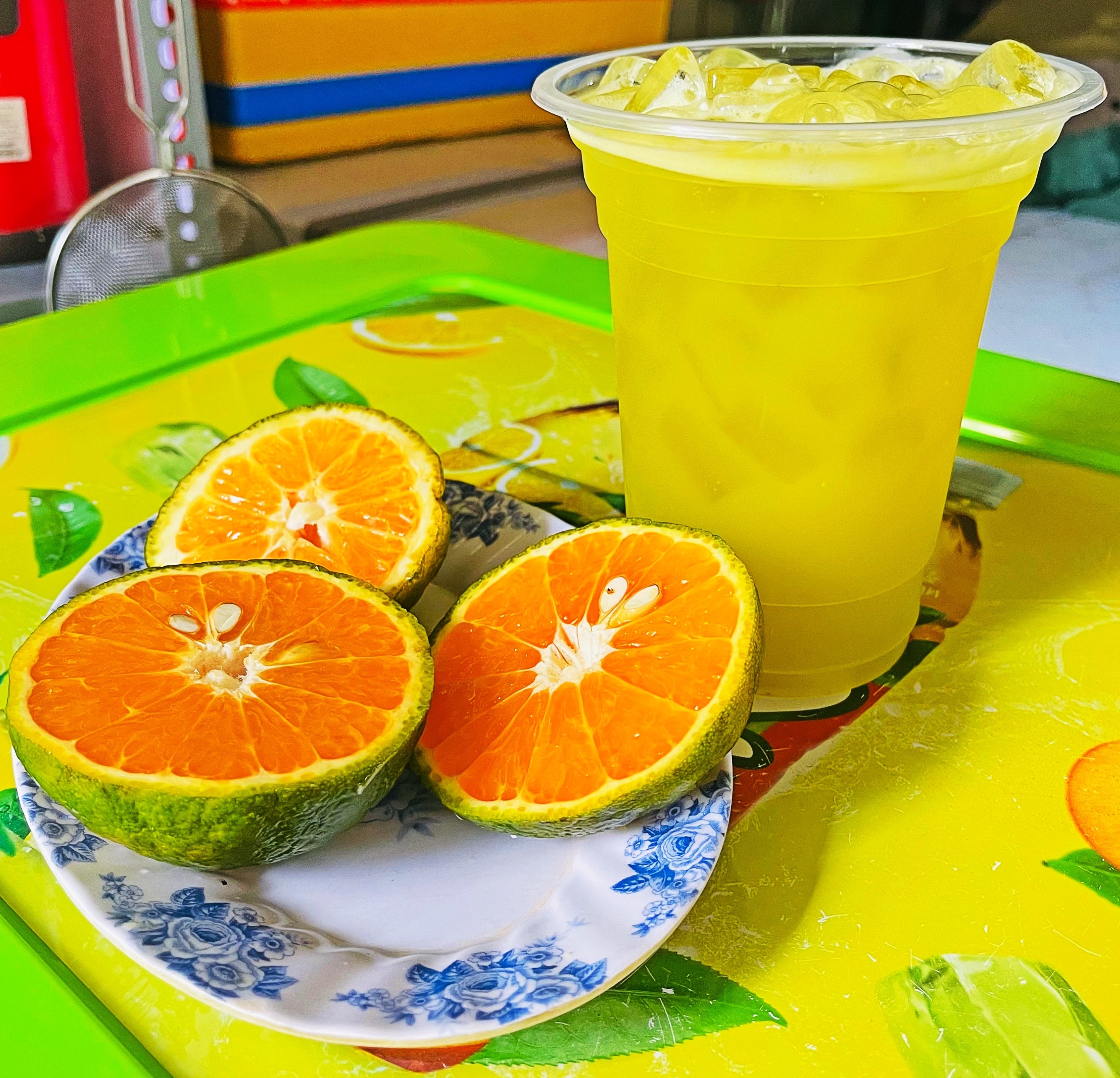 Hình ảnh Nước Mía Cam Ly Khổng Lồ 800ml