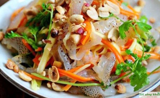 Hình ảnh nộm sứa thịt heo