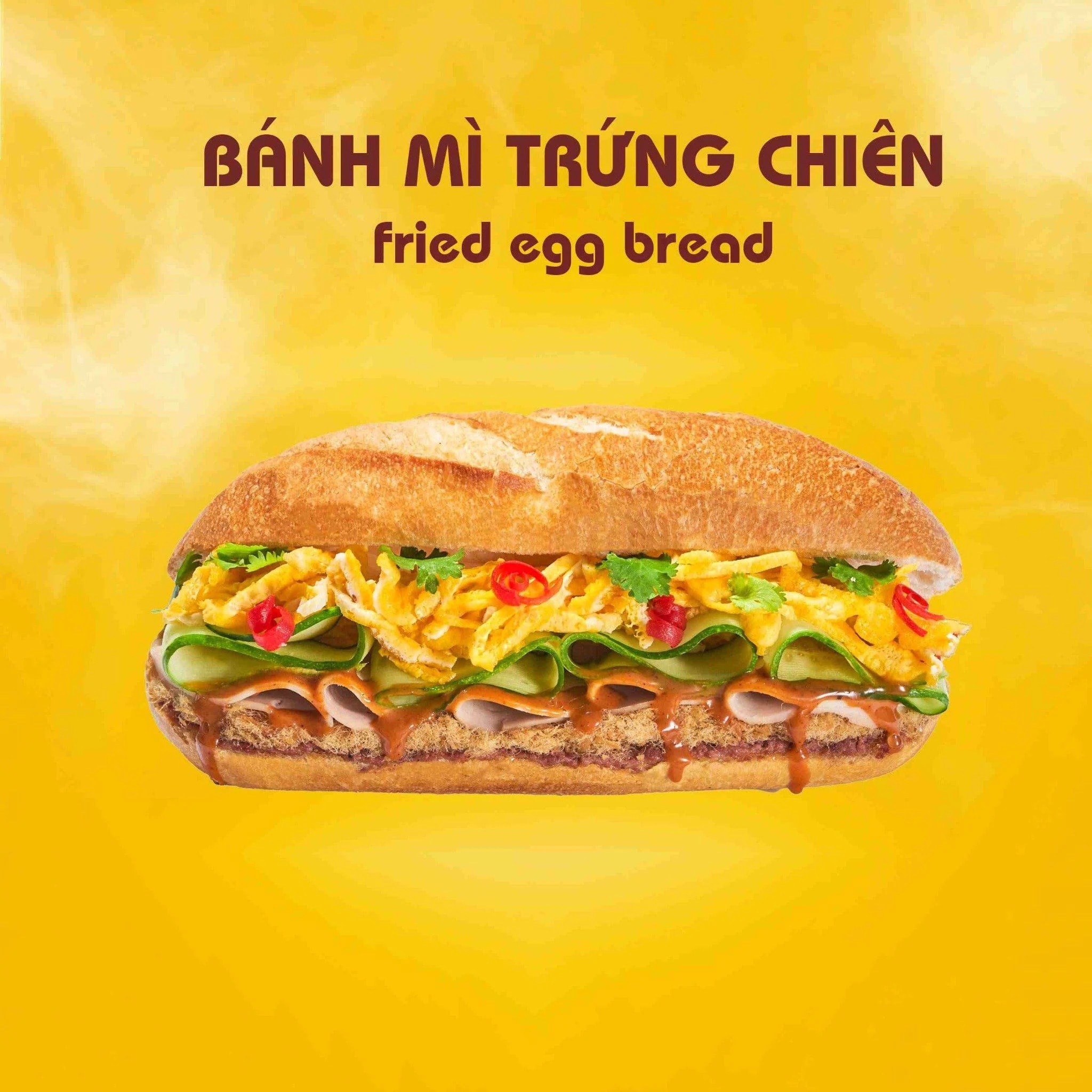 Hình ảnh bánh mì trứng chả