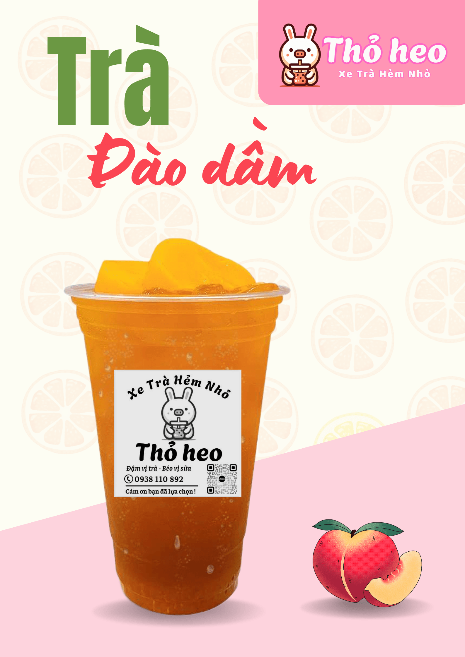 Hình ảnh Trà đào dầm size L