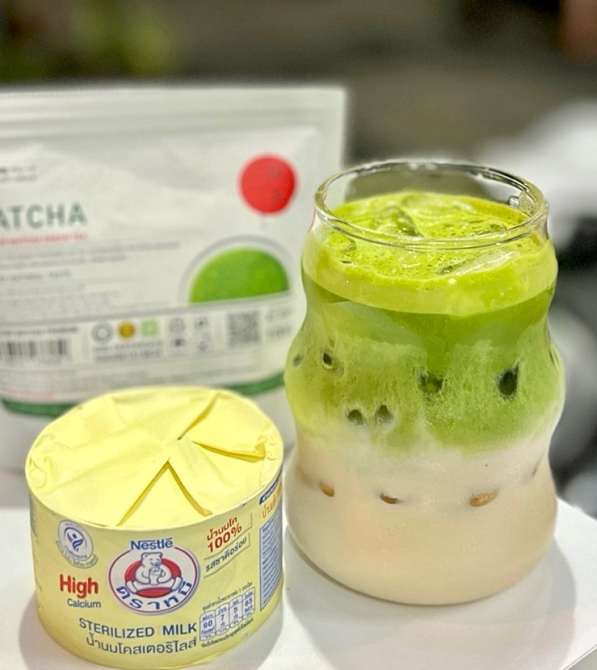 Hình ảnh Matcha sữa gấu