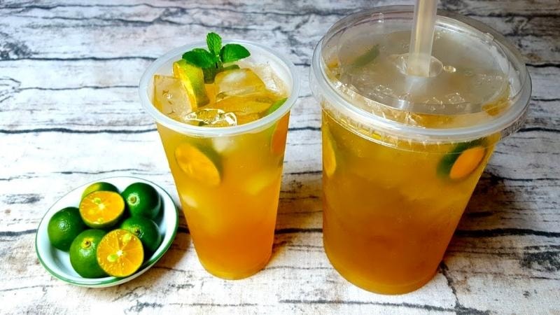 Hình ảnh Trà tắc ly khổng lồ 1000ml