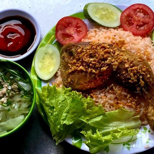 Hình ảnh Combo cơm đùi gà - salad