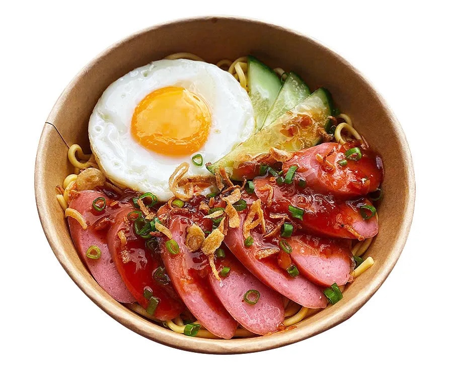 Hình ảnh Mì trộn lạp xưởng