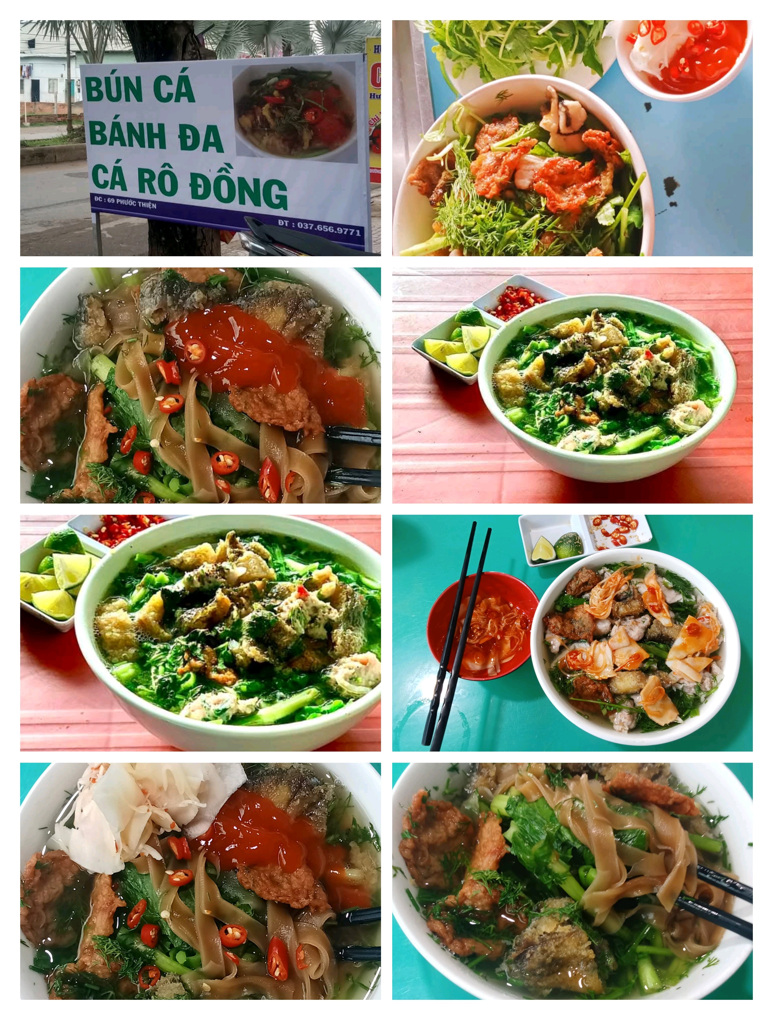 Hình ảnh bánh đa cá rô đồng 